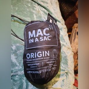 Mac In A Sac XS Women's Waterproof Jacket - Black NWT